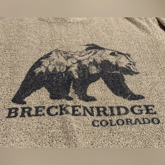EUC location graphic sweatshirt Breckenridge Colorado size large , textured - Picture 3 of 5